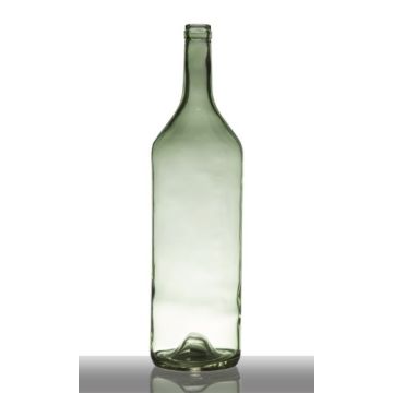 Bouteille décorative en verre FERGUS, vert-transparent, 53,5cm, Ø14,5cm