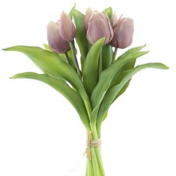 Bouquet de tulipes décoratives LONA, lilas clair, 30cm, Ø20cm