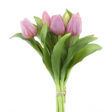 Bouquet de tulipes décoratives LONA, mauve, 30cm, Ø20cm