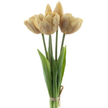 Bouquet de tulipes artificielles LANEA, champagne, 30cm, Ø15cm