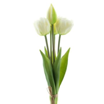 Bouquet de tulipes artificielles LANEA, blanc, 30cm, Ø15cm