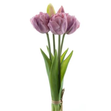 Bouquet de tulipes artificielles LANEA, lilas, 30cm, Ø15cm