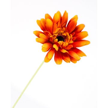 Gerbera artificiel VIRGINIA, orange, 55cm, Ø11cm