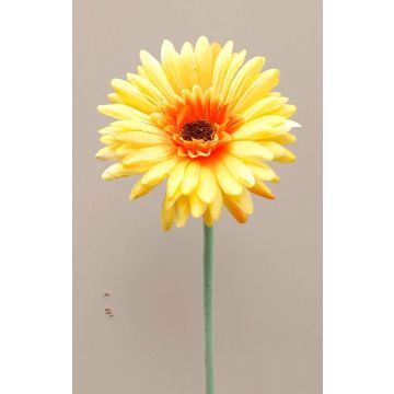 Fleur décorative Gerbera TEUDELINDE, jaune, 55cm, Ø8cm