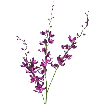 Branche florale artificielle Orchidée Cymbidium MONDEGO, violet, 95cm