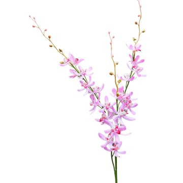 Branche florale artificielle Orchidée Cymbidium MONDEGO, rose-fuchsia, 95cm