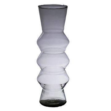 Vase ERCELINA en verre recyclé, transparent, 36cm, Ø13cm