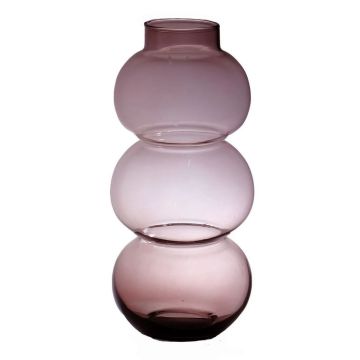 Vase boule en verre HERIBETO, recyclé, violet-transparent, 40cm, Ø16cm