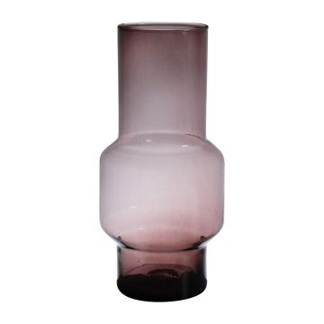 Vase à fleurs FORTUNATO en verre recyclé, violet-transparent, 30cm, Ø14cm