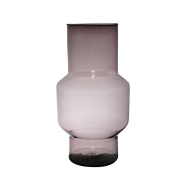 Vase à fleurs FORTUNATO en verre recyclé, violet-transparent, 35cm, Ø19cm