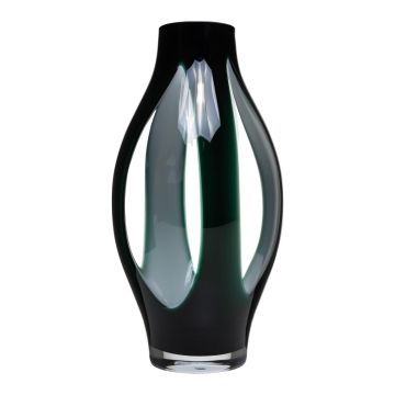 Vase en verre PROSPERO, vert-transparent, 50cm, Ø21cm
