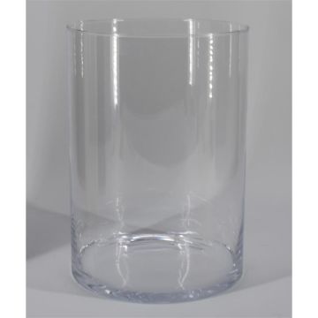 Vase en verre cylindrique SANYA OCEAN, transparent, 28cm, Ø20cm