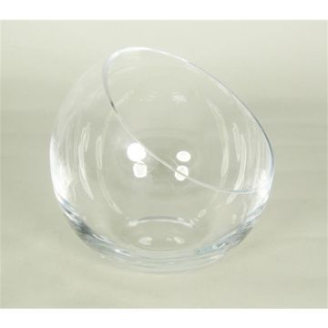 Coupe décorative NELLY OCEAN en verre, transparent, 17cm, Ø15,5cm