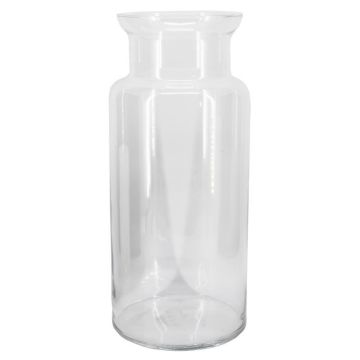 Vase à fleurs en verre HANNA OCEAN, transparent, 55cm, Ø24cm