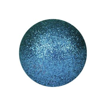 Boule de Noël FABIANA, 48 pièces, paillettes, bleu, Ø3,5cm