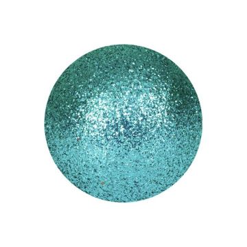 Boule de Noël FABIANA, 48 pièces, paillettes, turquoise, Ø3,5cm