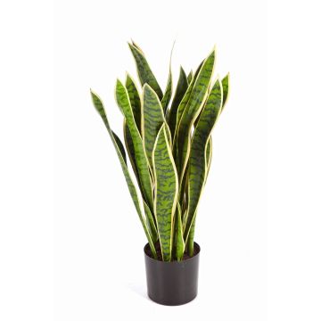 Fausse plante Sansevieria BEYZA, vert-jaune, 80cm