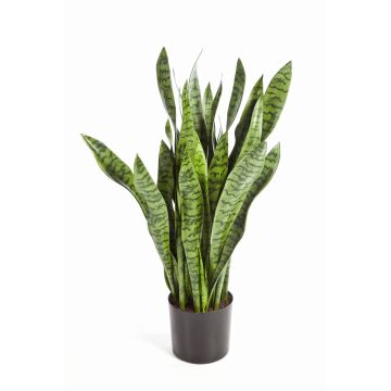 Fausse plante Sansevieria BEYZA artificiel, vert, 95cm