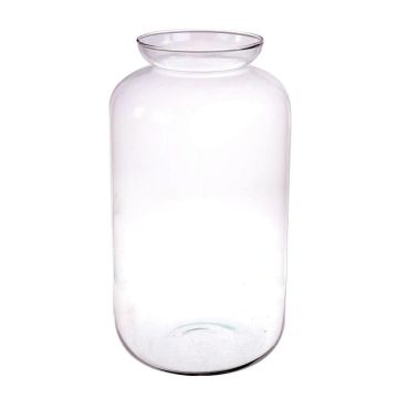 Vase en verre WILLIE, recyclé, transparent, 51cm, Ø23cm