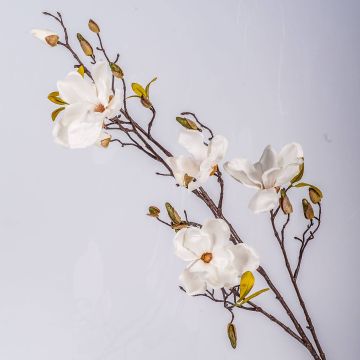 Magnolia artificiel LILO, crème, 110cm, Ø5-9cm