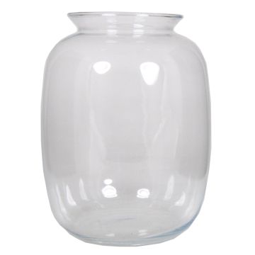 Vase à fleurs en verre ELLIOTT, transparent, 32cm, Ø23cm