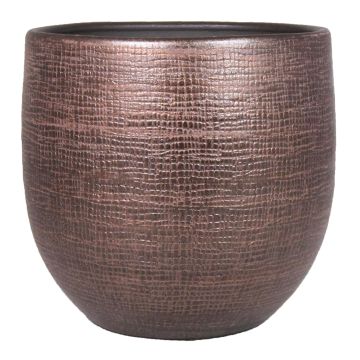 Pot en céramique AGAPE avec veinure, cuivre, 36cm, Ø39cm