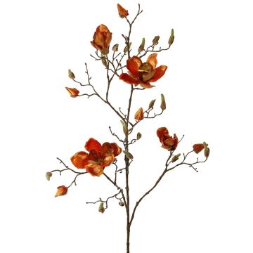 Branche de magnolia en tissu JACKA, orange, 105cm