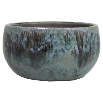 Coupe en céramique GIORGOS avec motif, vert-crème, 12cm, Ø24cm