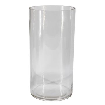 Vase en verre cylindrique SANSA OCEAN, transparent, 30cm, Ø15cm