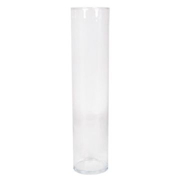 Vase en verre cylindrique SANYA OCEAN, transparent, 40cm, Ø9cm