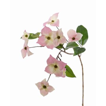 Branche décorative Cornouiller du Japon KOHANA, en fleurs, rose, 70cm