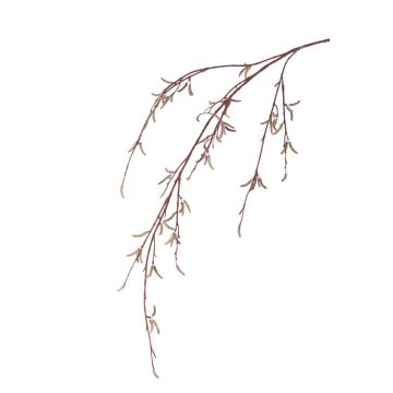 Branche décorative de bouleau NANTE, en fleurs, brun, 90cm