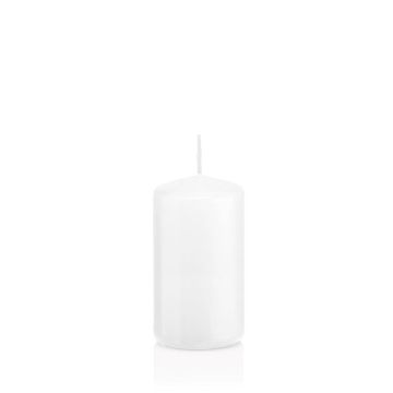 Bougie votive / bougie cylindrique MAEVA, blanc, 12cm, Ø6cm, 40h - Made in Germany