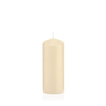 Bougie votive / bougie cylindrique MAEVA, crème, 18,5cm, Ø6cm, 61h - Made in Germany