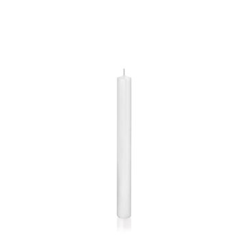 Bougie chandelle / bougie flambeau TARALEA, blanc, 25cm, Ø2,3cm, 14h - Made in Germany