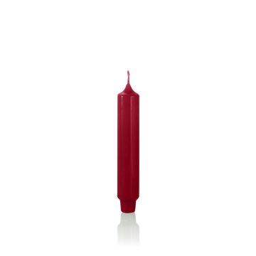 Bougie classique / bougie de ménage ARIETTA, rouge foncé, 16,4cm, Ø2,8cm, 6h - Made in Germany