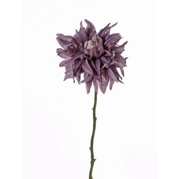 Dahlia décoratif SMILA, violet, 55cm, Ø12cm