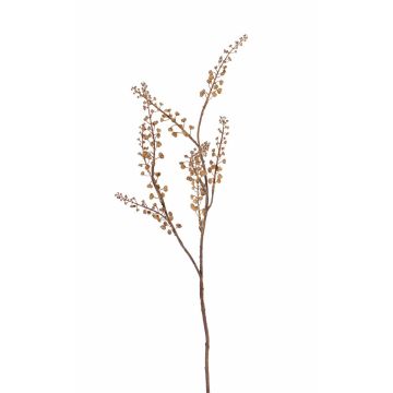 Branche décorative de gaultheria BRONKO avec baies, marron clair, 70cm