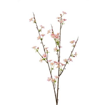 Branche artificielle de pommier TOSCA, en fleurs, rose, 85cm