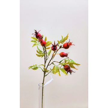 Branche d'églantier artificielle VIVEKA avec des cynorrhodons, rouge, 50cm