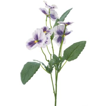 Branche artificielle Pensée SIREL, lilas clair-violet, 65cm