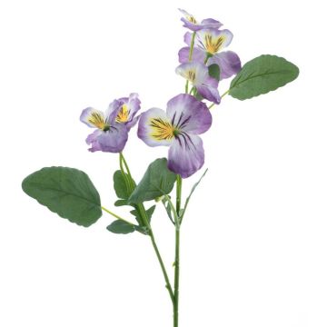 Branche artificielle Pensée SIREL, lilas-jaune, 65cm