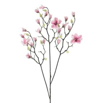 Branche artificielle Magnolia NELKA, fuchsia-blanc, 125cm