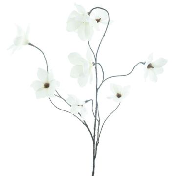 Branche décorative Magnolia MAZANA, crème, 125cm