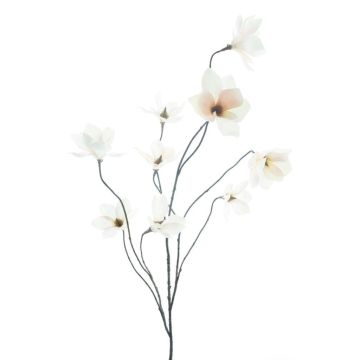 Branche décorative Magnolia MAZANA, blanc-rose, 125cm