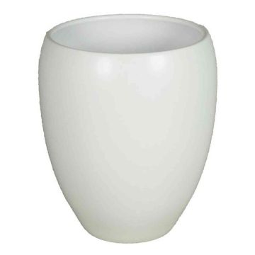 Vase en céramique URMIA MONUMENT, blanc mat, 19cm, Ø16cm