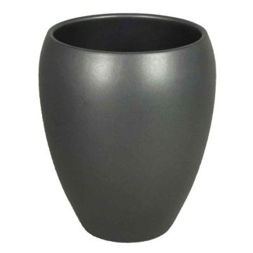 Vase en céramique URMIA MONUMENT, anthracite mat, 23,5cm, Ø20cm