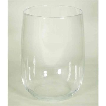 Lanterne en verre AUBREY, transparent, 26cm, Ø16,5cm