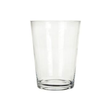 Vase conique ANNA AIR, en verre, transparent, 35cm, Ø24cm