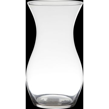 Vase bombé en verre PIRINYA, transparent, 25cm, Ø14cm